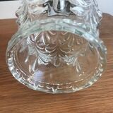 Pendant/ceiling light with vintage glass globe and new electrical system