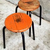 Vintage stools school stools set of 4