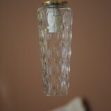 Vintage walking lamp - Transparent molded glass globe