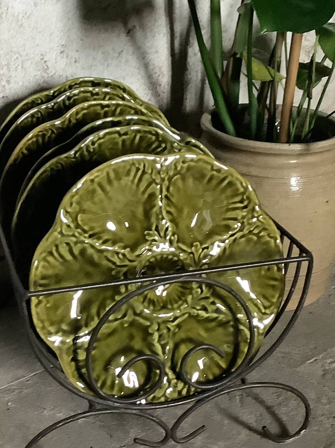 Oyster plates Gien France