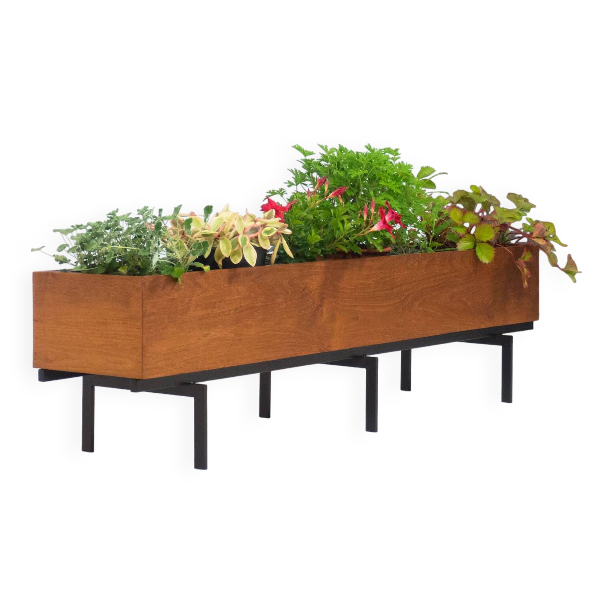 Vintage extra large teak planter