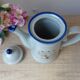 Vintage coffee service from Taiwan, 6 pieces, 1 coffee pot, 4 cups, 1 milk jug, tree of life pattern.