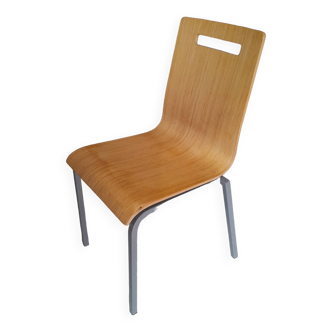 Chaise design mayer sitzmobel davos coque hêtre empilable