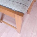6 Danish Farstrup Scandinavian vintage chairs 1960 solid beech
