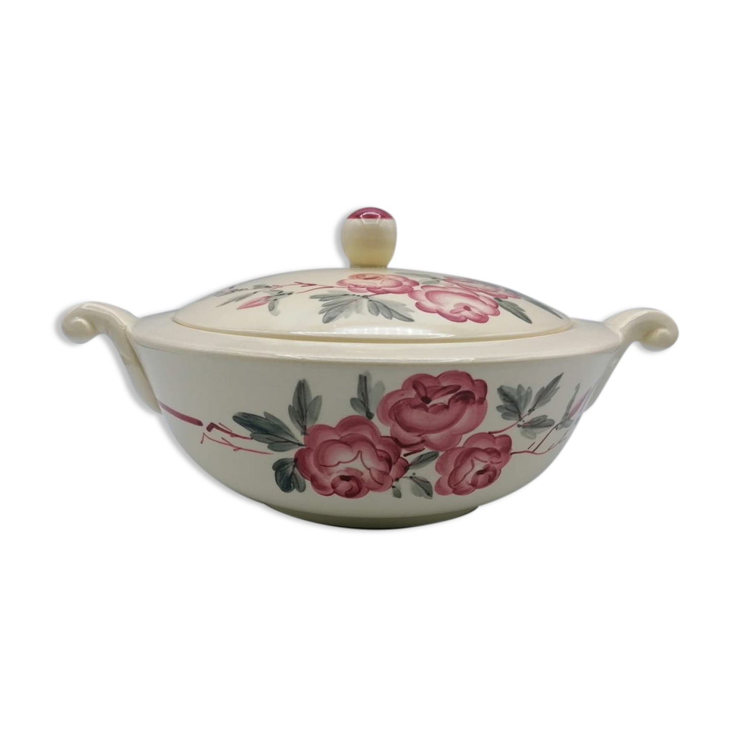 Soupière Rosy Sarreguemines