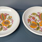 Two vintage plates Boch model Bali