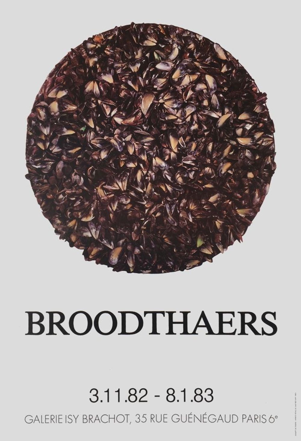 Affiche Marcel Broodthaers 1982