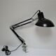 Lamp architect metal black design Aluminor vintage