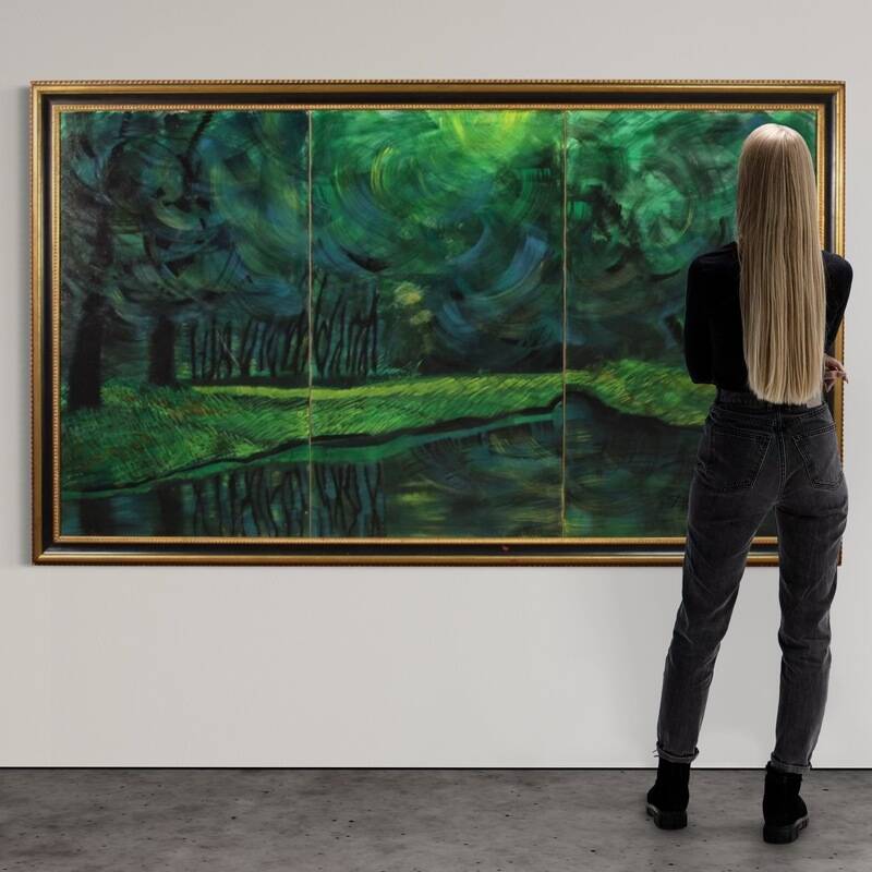 Great Italian painting dated 1993