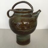Pitcher gargoulette in enamelled sandstone