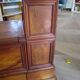Antique trunk bench - Louis Philippe style - trunk seat - solid wood
