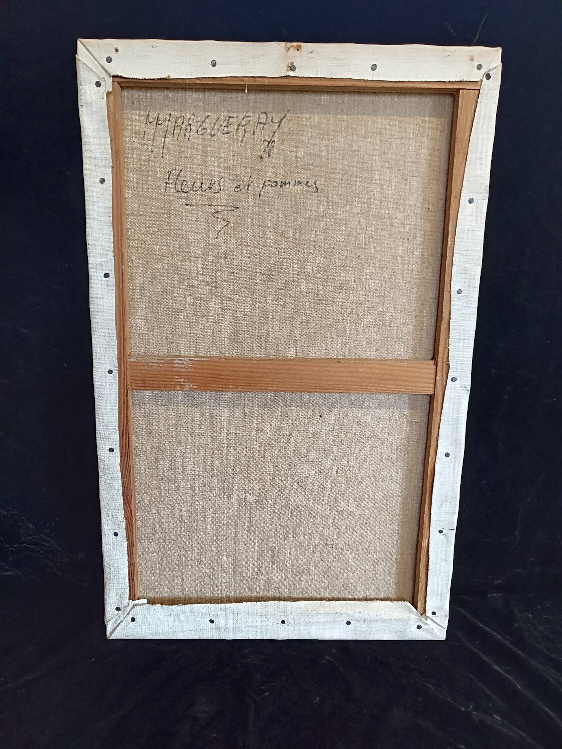 Margueray painting "Flowers and Apples"