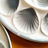 Set of 6 oyster plates and dish