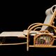 Vintage Rattan and Bamboo Chaise Longue from the 60s Italy