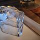 Engraved glass carafe – 1950s-60s