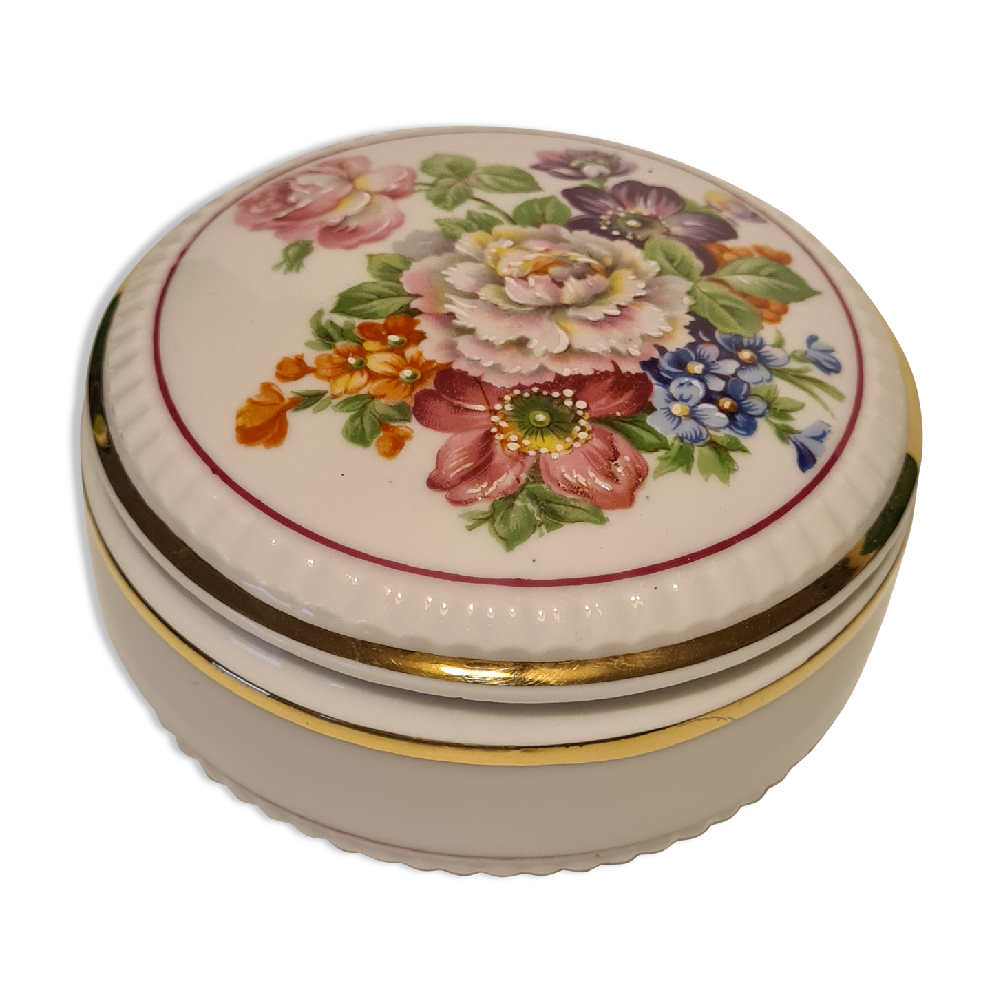 Candy porcelain Ribes Limoges floral decoration