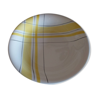 Large hollow dish Salins model Montreal Yellow