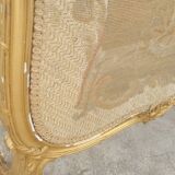 Louis xv style fireplace screen fire screen in gilded wood 19th century tapestry