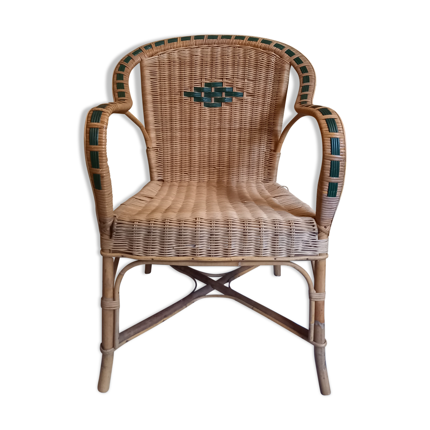 Adult rattan armchair
