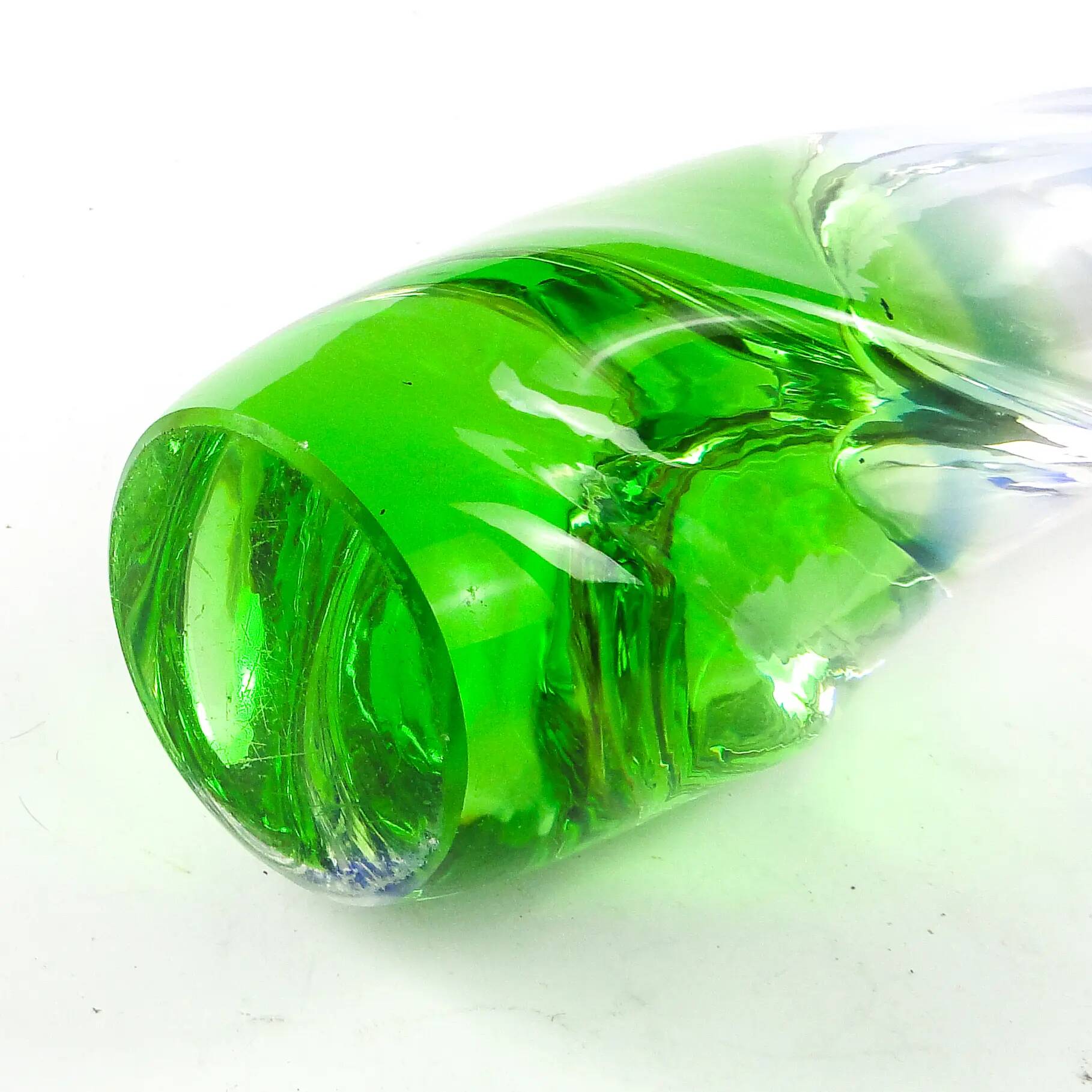 Mid-century modern vase, glass, designed by I. Suhajek, Czechoslovakia, 1960s