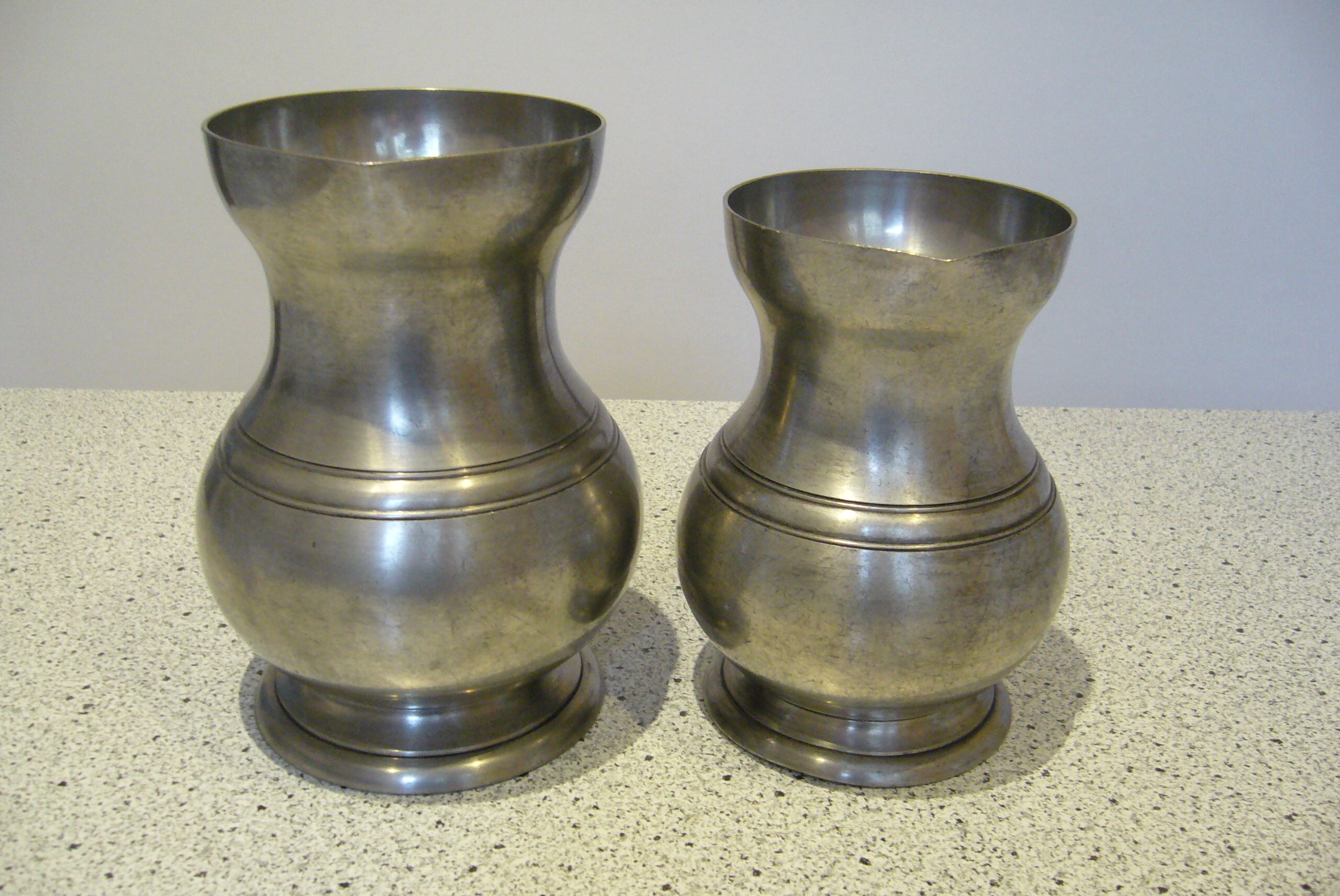 Set of 2 20th century water pitchers