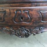 Louis XV sauté pan curved on all sides with 2 drawers on the front