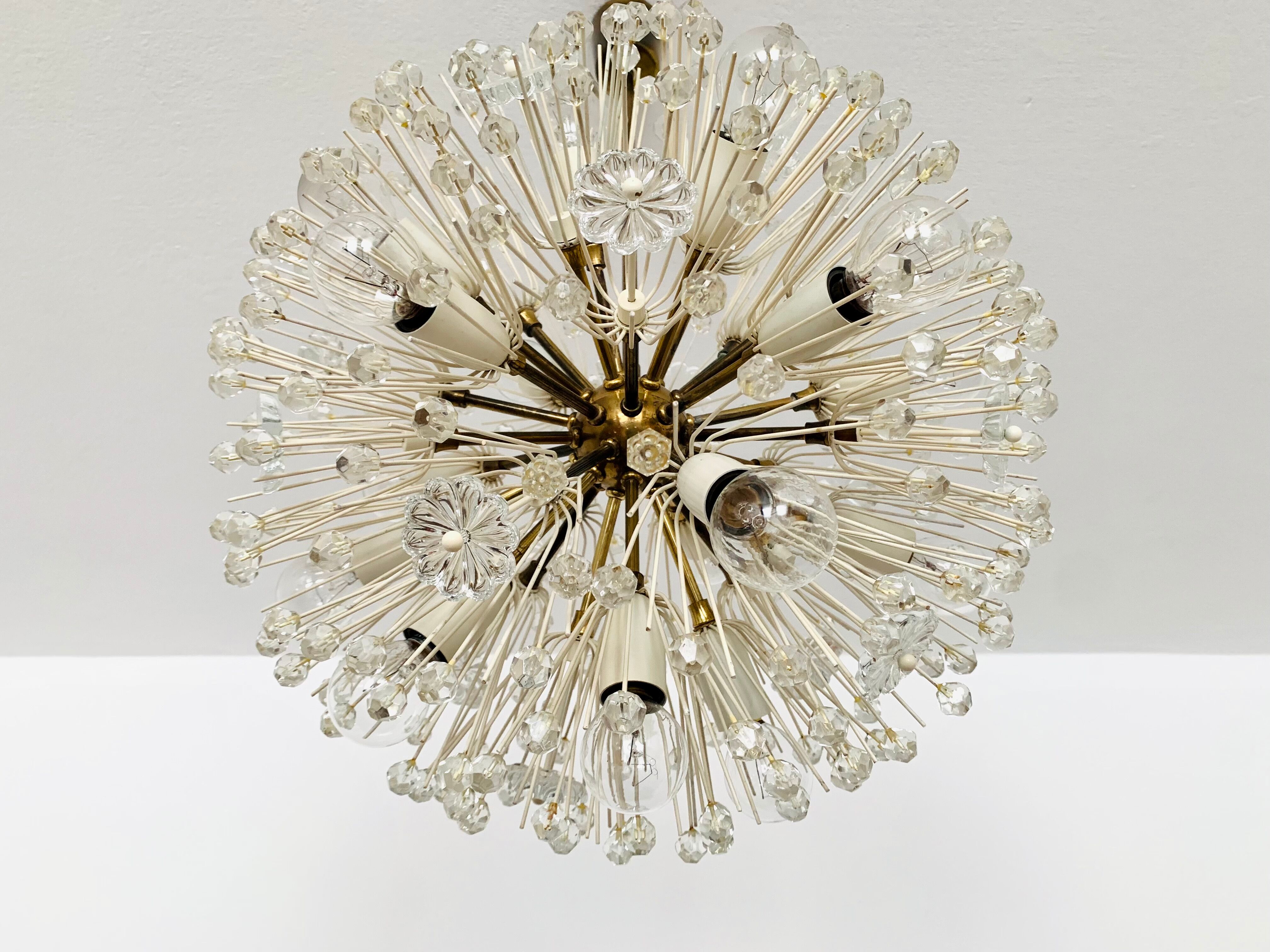 Dandelion Chandelier par Emil Stejnar pour Rupert Nikoll