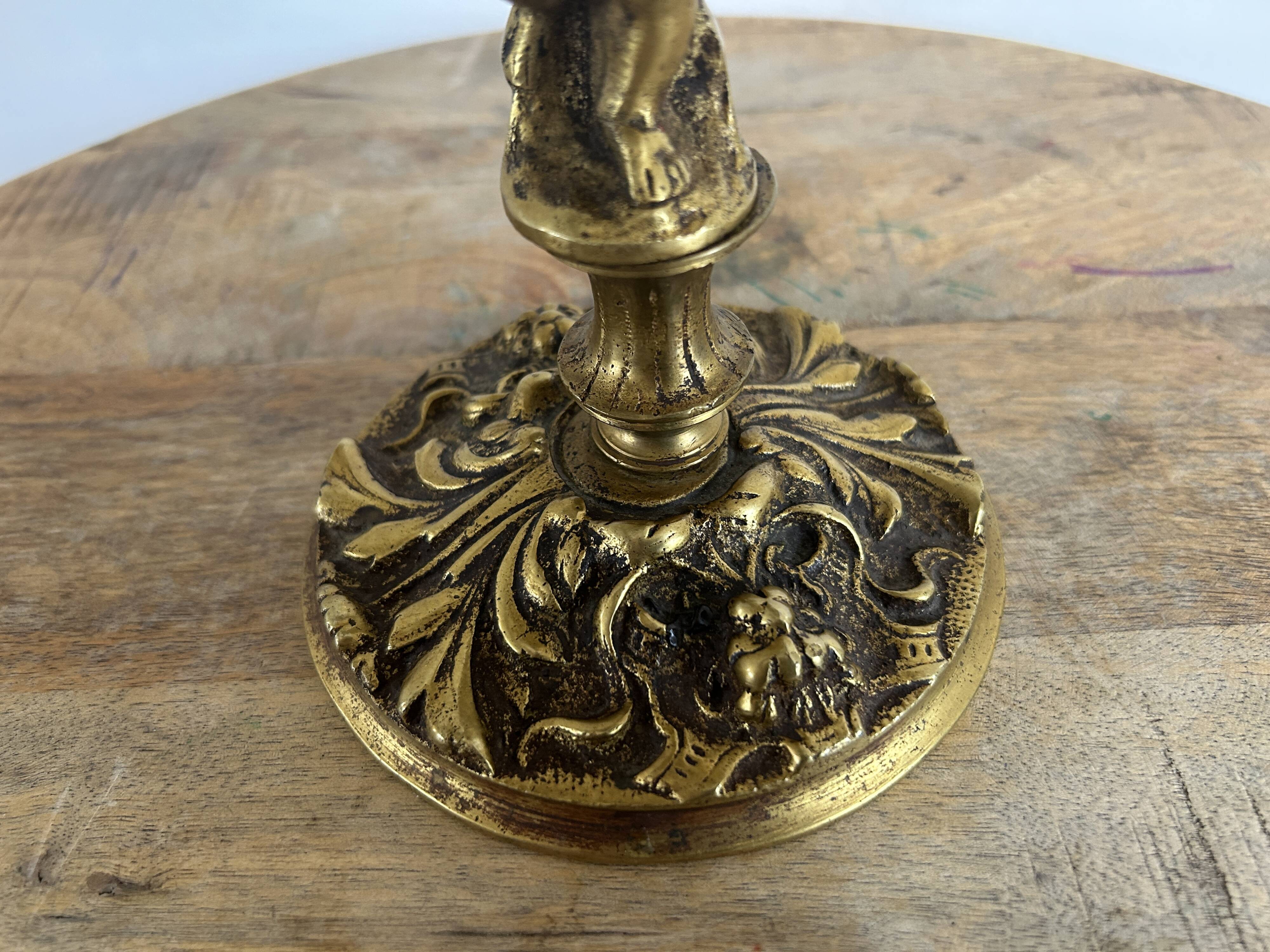 Gilded bronze candelabrum from the Napoléon III period.