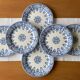 6 old flat plates in Gien earthenware