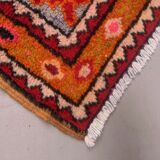 Old turkish oushak rug 118x74 cm vintage