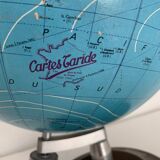 Large vintage 1985 terrestrial globe Taride wood - 38 cm