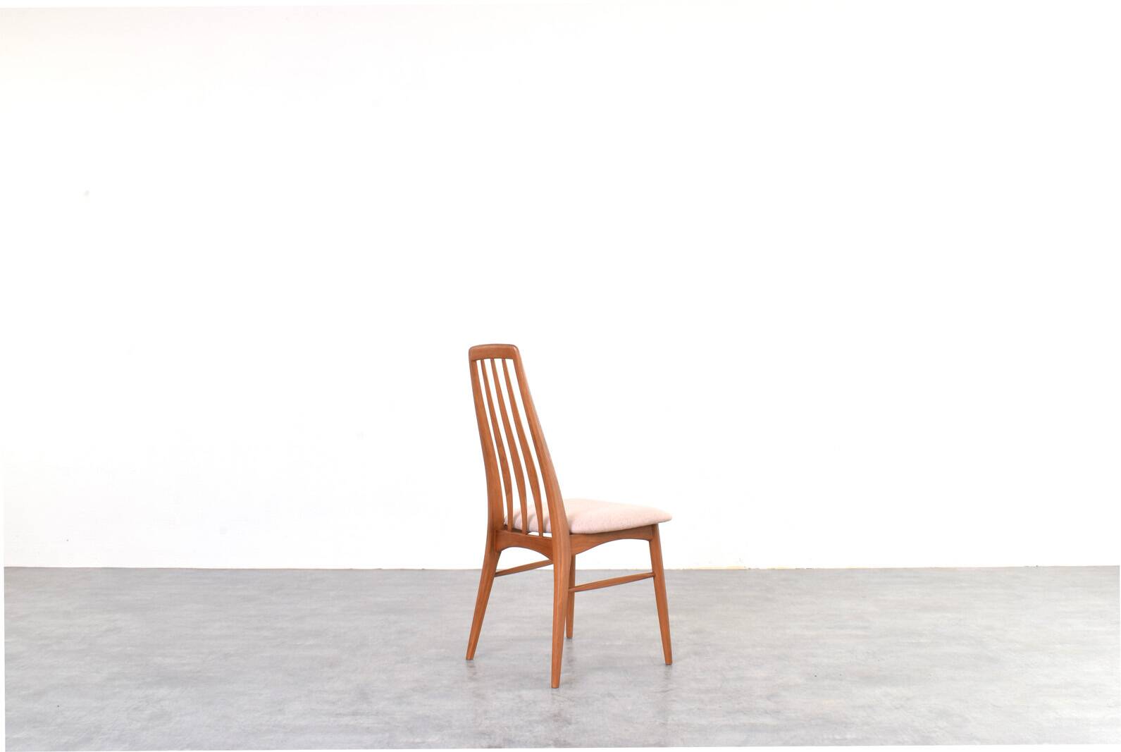 Teak & Wool Eva Dining Chairs by N. Koefoed for Koefoed Hornslet, 1960s