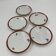 Set of 5 sub-cups Bavaria Japanese décor
