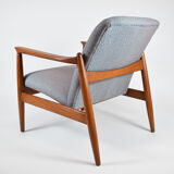 Fauteuil vintage entièrement restauré designer E.Homa, années 60, Europe de l’Est, multicolore, résistant à l’eau