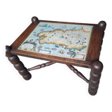 Old vintage rustic coffee table