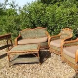 Rattan and Wicker Barn Lounge