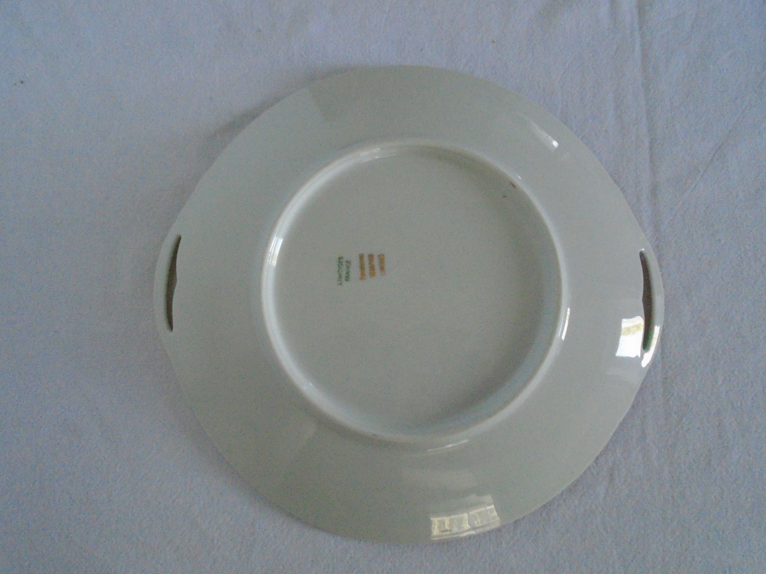 10 plates and 1 dessert dish porcelain desserts from Limoges small flowers