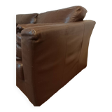 Canapé cuir marron