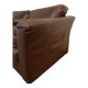 Brown leather sofa