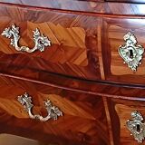 Louis XV Period Commode Stamped Léonard Boudin - Wood Marquetry