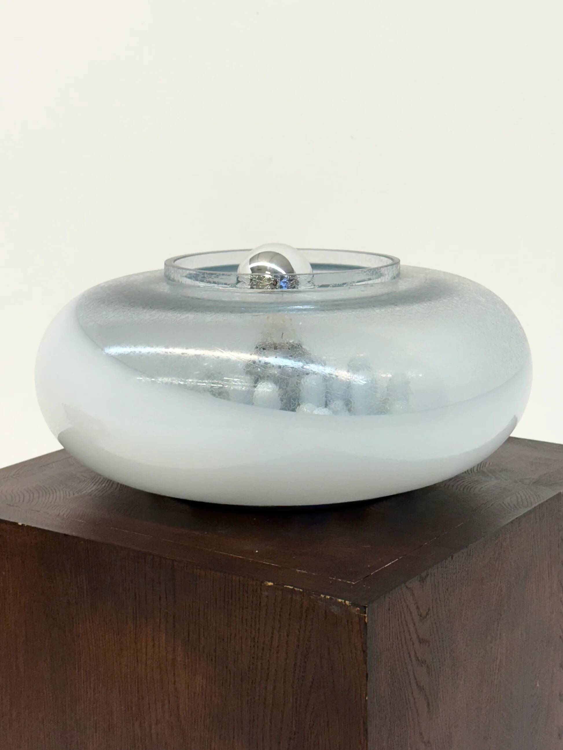 Italian spherical space age Murano glass lamp