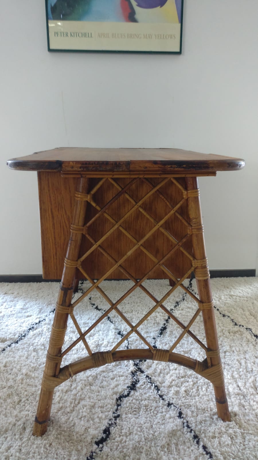 Vintage rattan desk