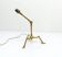 Articulated tripod lamp base in brass, Arts & Crafts style, in the manner of.