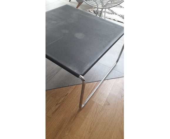 Perforated metal coffee table 70s