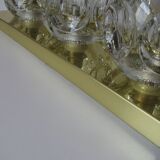 Applique en laiton et en verre de Peill et Putzler années 1970