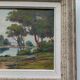 Oil on canvas signed Gaston Aubert Landscape of the countryside