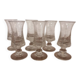 Set of 6 digestif glasses, 1930s