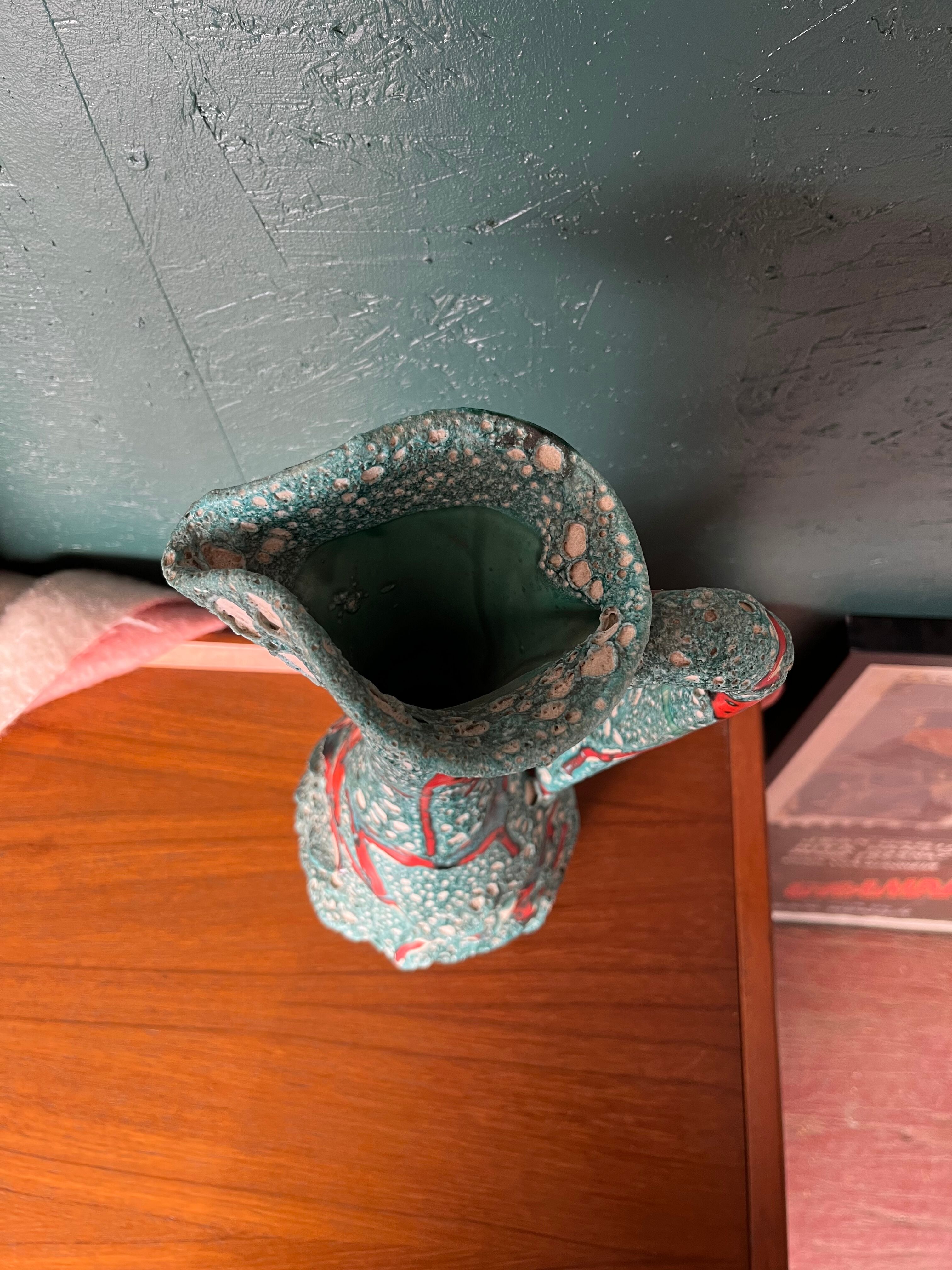 Vase Vallauris fat lava