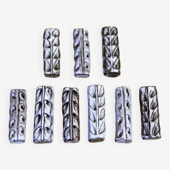 Set of 9 ceramic knife holders