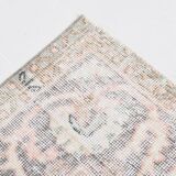 Soft Pink Handmade Vintage Persian Rug, 219x314Cm